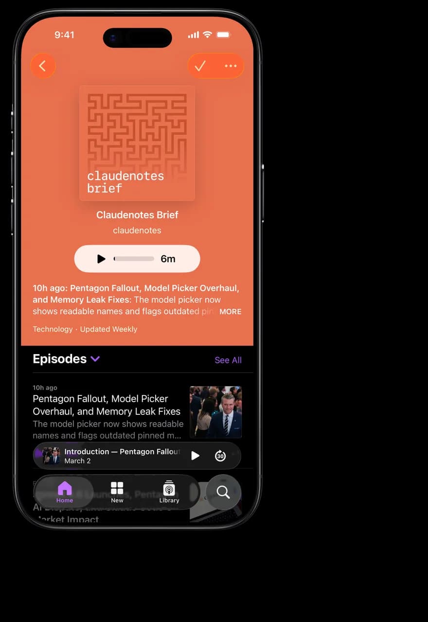Podcast player