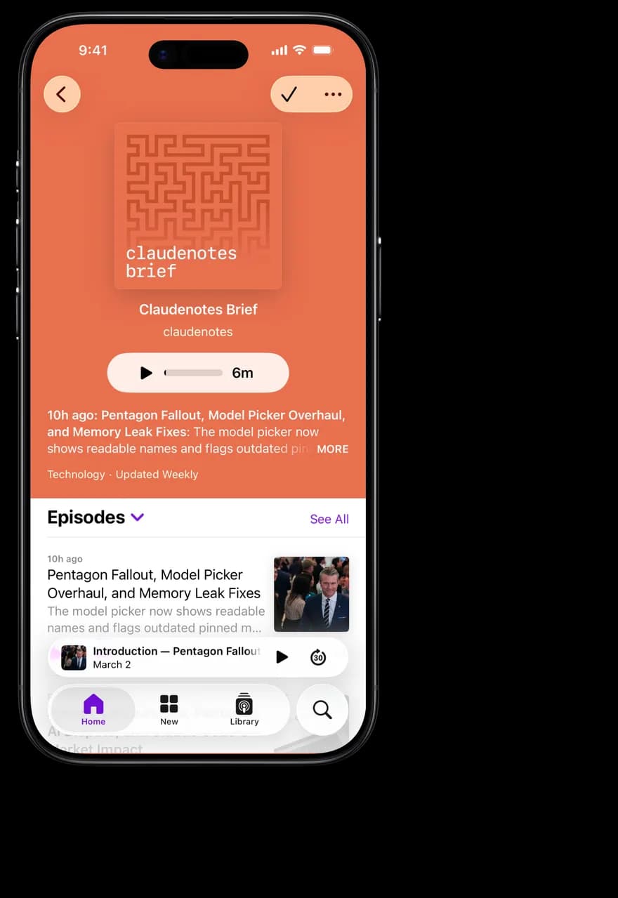 Podcast player